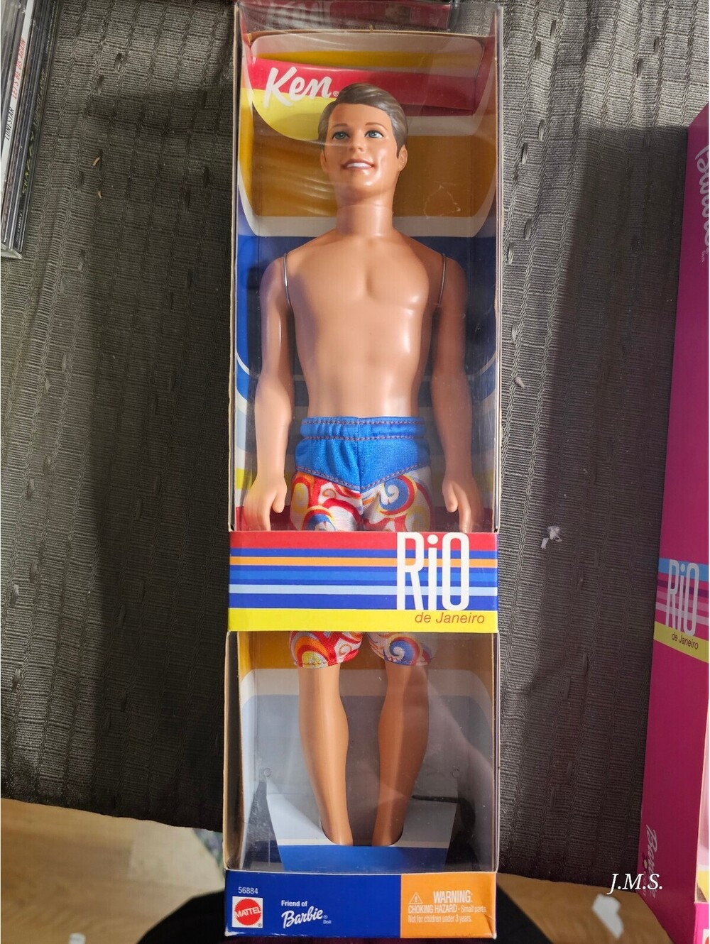 Mattel Barbie Ken Rio de Janeiro Doll in Swim Trunks, New in Box